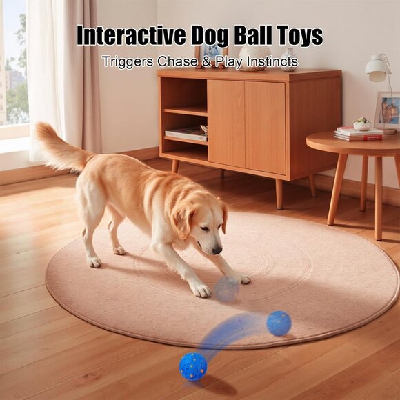 Durable Waterproof Dog Ball - Interactive & Rechargeable Toy for Large Breeds - Picture 2 of 8